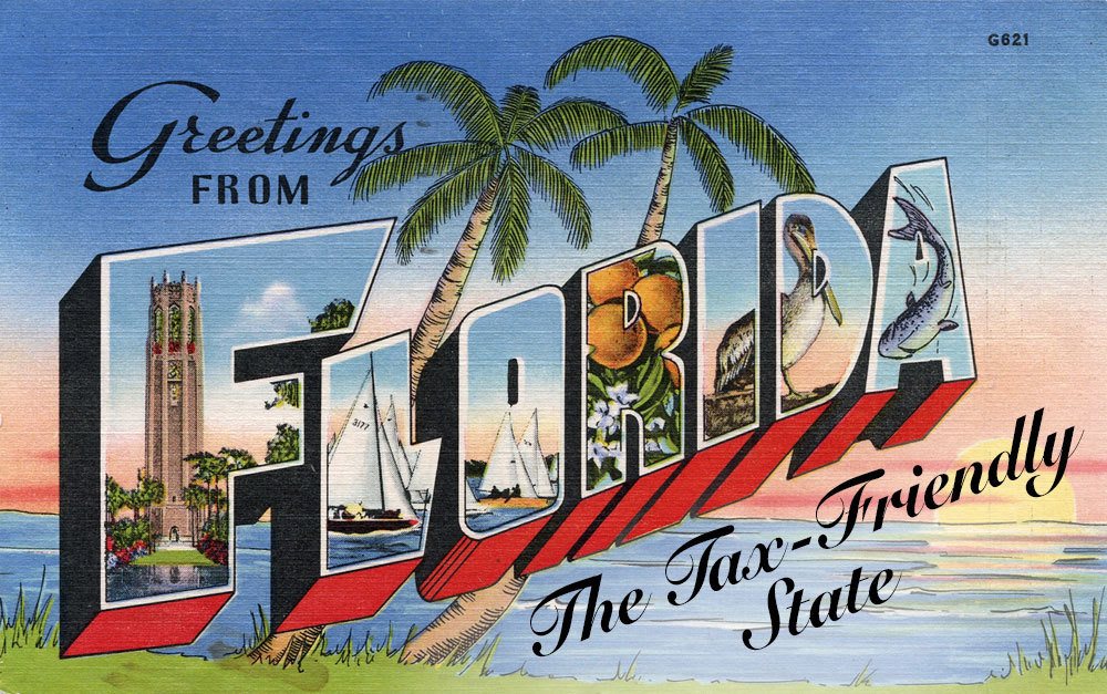 Old time Florida postcard